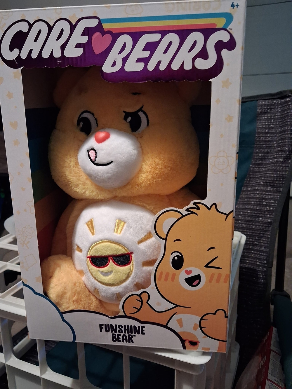 Care Bears Funshine Bear Plush Yellow with Sun Badge